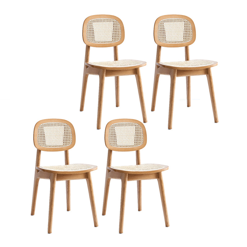 Parte posterior abierta del estilo moderno que cena la parte posterior sin brazos del bastón de la silla lateral que cena las sillas