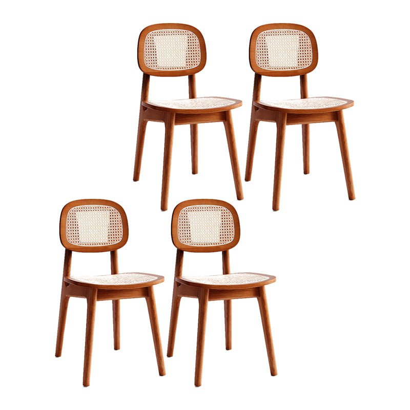 Parte posterior abierta del estilo moderno que cena la parte posterior sin brazos del bastón de la silla lateral que cena las sillas