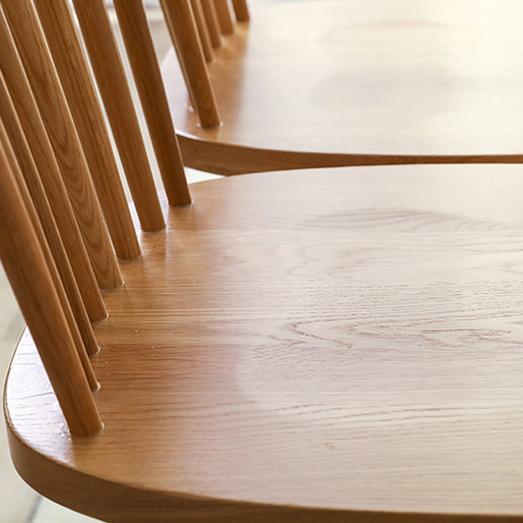 Eigentijdse Windsor rug armloze zijstoelen houten zijkant eetstoelen voor thuis