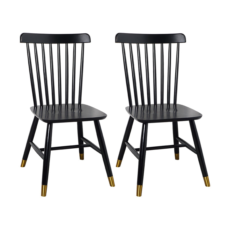 Sillas laterales contemporáneas de madera Sillas de comedor con respaldo Windsor para el hogar