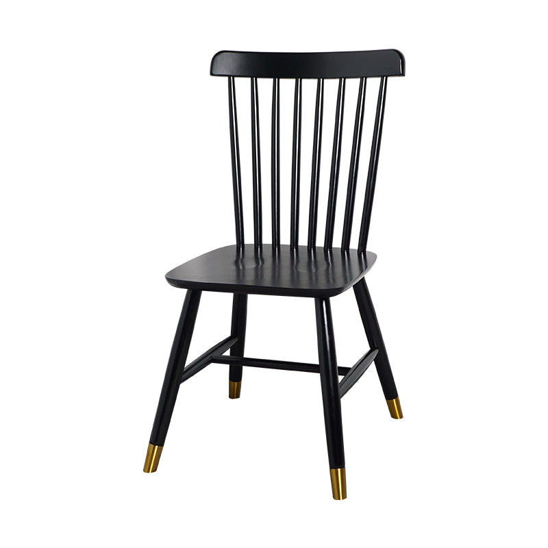 Sillas laterales contemporáneas de madera Sillas de comedor con respaldo Windsor para el hogar