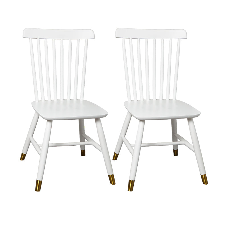 Sillas laterales contemporáneas de madera Sillas de comedor con respaldo Windsor para el hogar