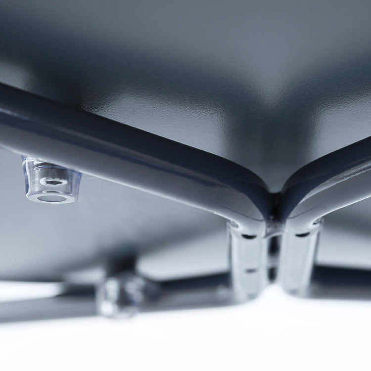 Open achterste armloze eetkamerstoelen industriële zijstoelen met metalen benen