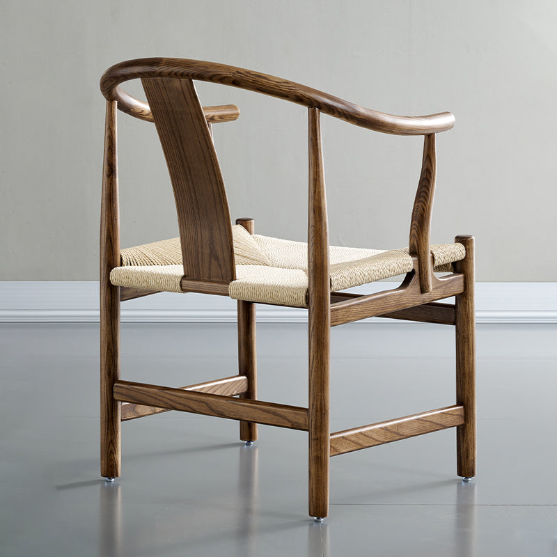 Sillas de comedor tradicionales de madera maciza, sillones de cocina con respaldo de listones