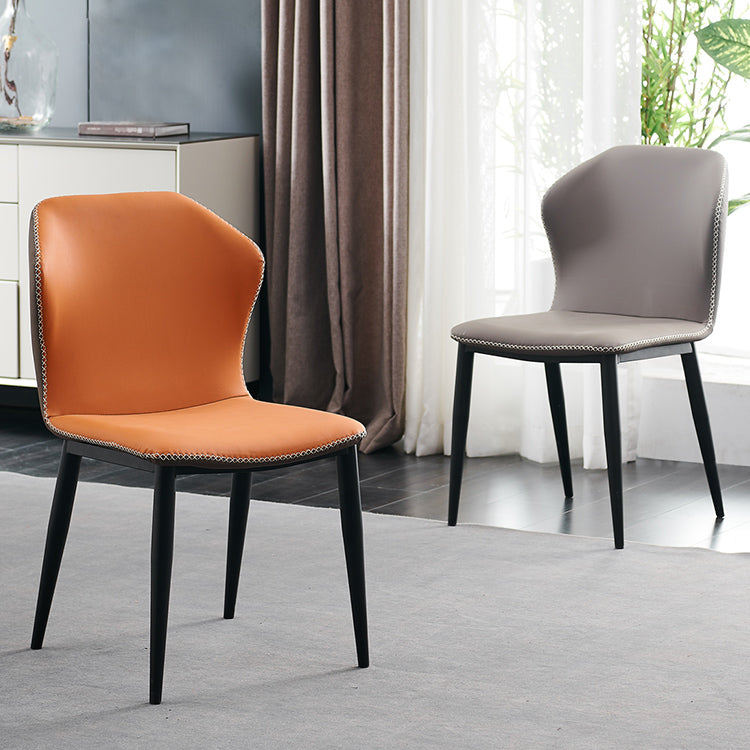 Metal moderno que cena la silla sin brazos del lado del Wingback de la silla para el uso del restaurante