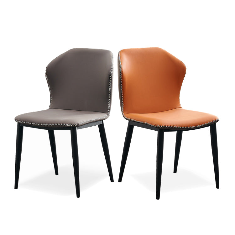 Metal moderno que cena la silla sin brazos del lado del Wingback de la silla para el uso del restaurante