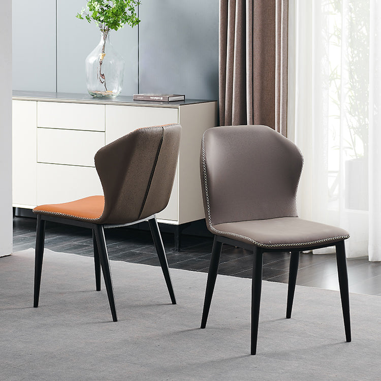 Metal moderno que cena la silla sin brazos del lado del Wingback de la silla para el uso del restaurante