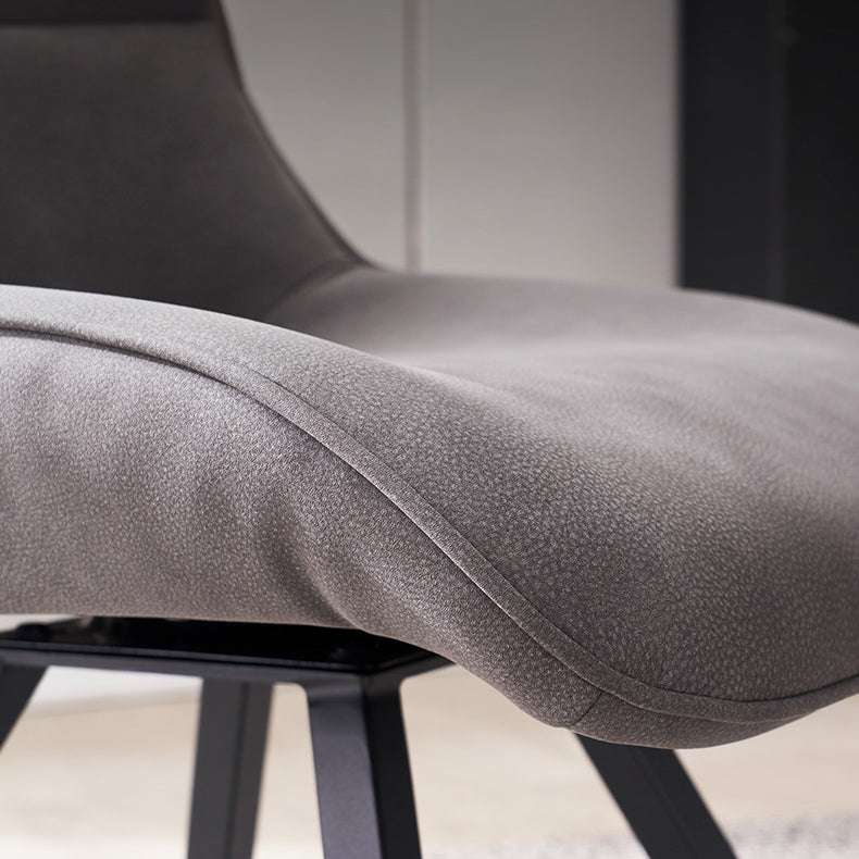 Sillas de comedor de cuero con brazo de estilo moderno, silla con respaldo para cocina