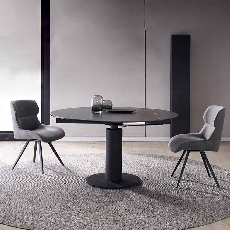Sillas de comedor de cuero con brazo de estilo moderno, silla con respaldo para cocina