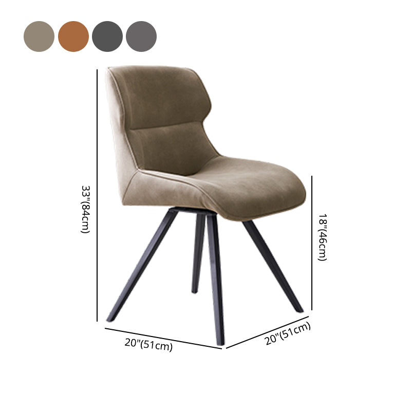 Sillas de comedor de cuero con brazo de estilo moderno, silla con respaldo para cocina