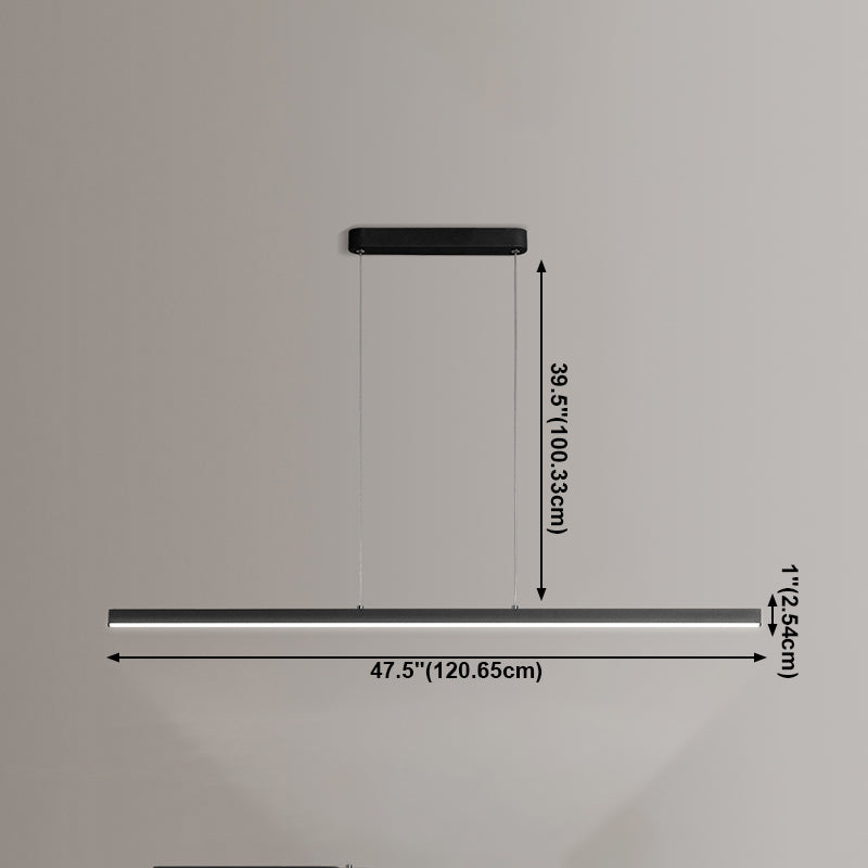 Luz de lámpara de araña de la isla moderna de 1 cabeza de restaurante accesorios de iluminación colgante
