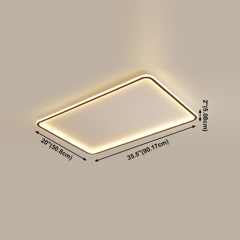Simplicity Flush Mount Ceiling Lighting Fixture Geometry LED Ceiling Mounted Light