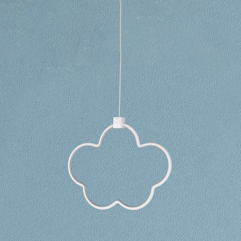 Pendre à LED linéaire blanc Lumière suspension en métal décoratif pour la salle des enfants