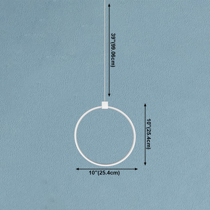 Pendre à LED linéaire blanc Lumière suspension en métal décoratif pour la salle des enfants