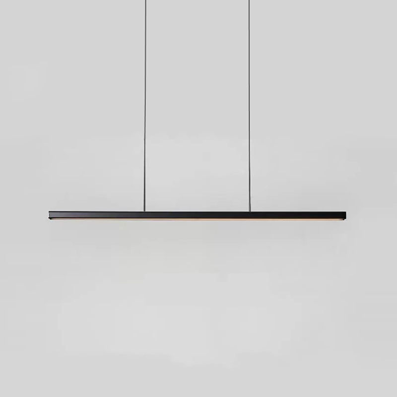 Einfacher Stil Rechteckinsel Island Kronleuchter 1-Kopf-LED-Anhängerbeleuchtung mit Acrylschatten