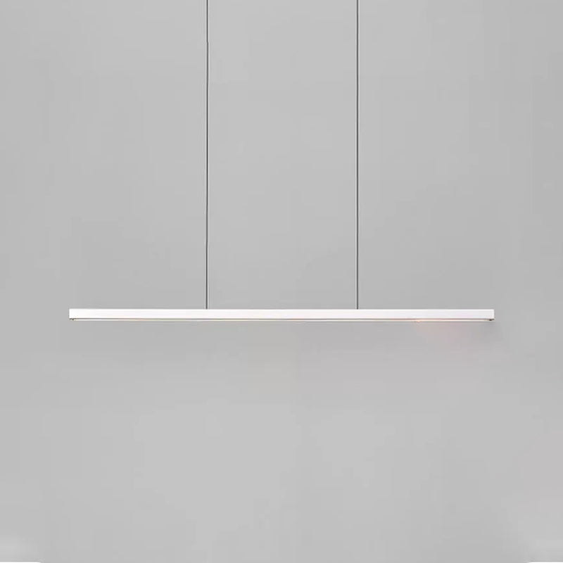 Einfacher Stil Rechteckinsel Island Kronleuchter 1-Kopf-LED-Anhängerbeleuchtung mit Acrylschatten