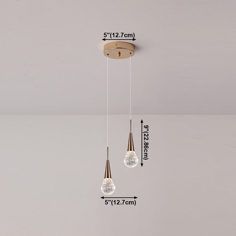 Lumières suspendues de ménage minimaliste