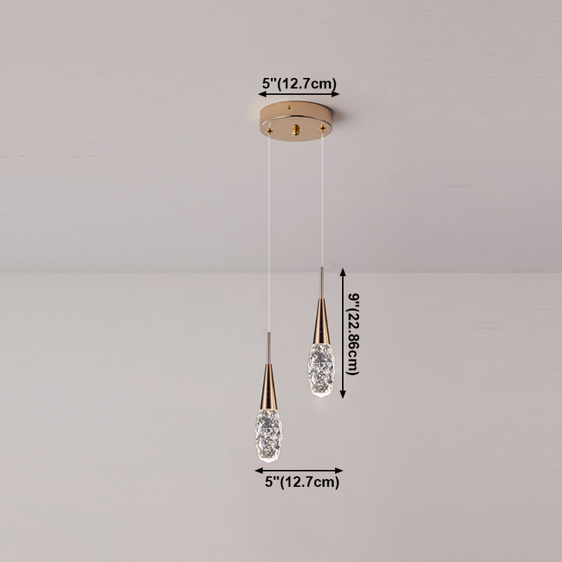 Lumières suspendues de ménage minimaliste