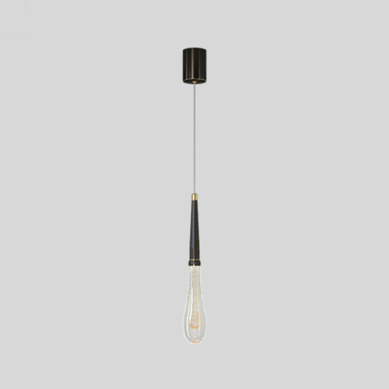 Luminaire pendentif ménage suspendu moderne avec nuance de cristal pour salle de dessin