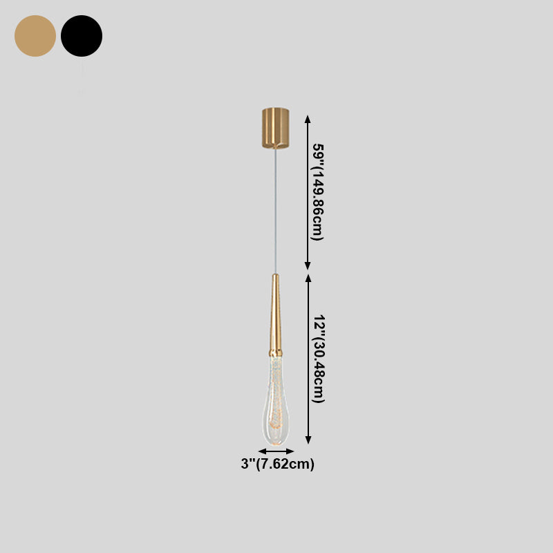 Luminaire pendentif ménage suspendu moderne avec nuance de cristal pour salle de dessin