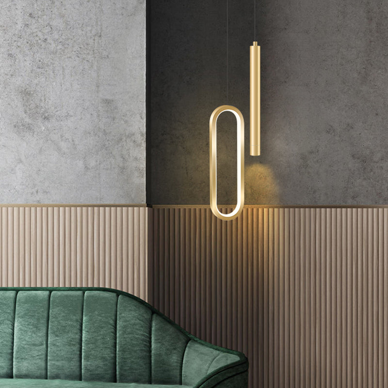 Lumière suspendue au ménage moderne Aménagement de pendentif linéaire pour le salon du salon