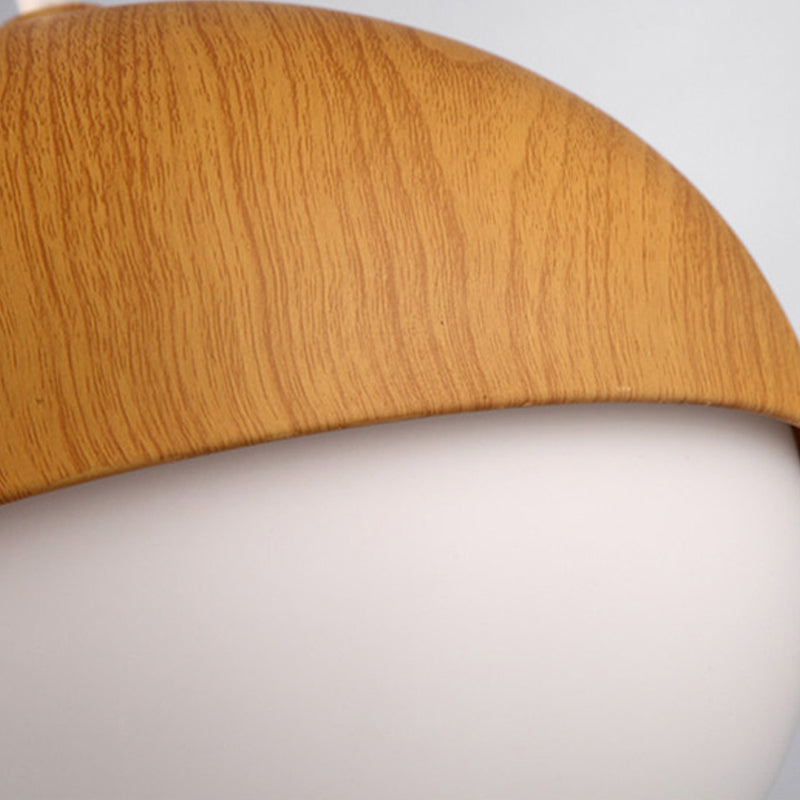 LAMPE DE TRAPLE DE FINE DE BOIS NORDIQUE 1-LIGHT BLANC SUSPENSION SUSPENSION POUR CAFE