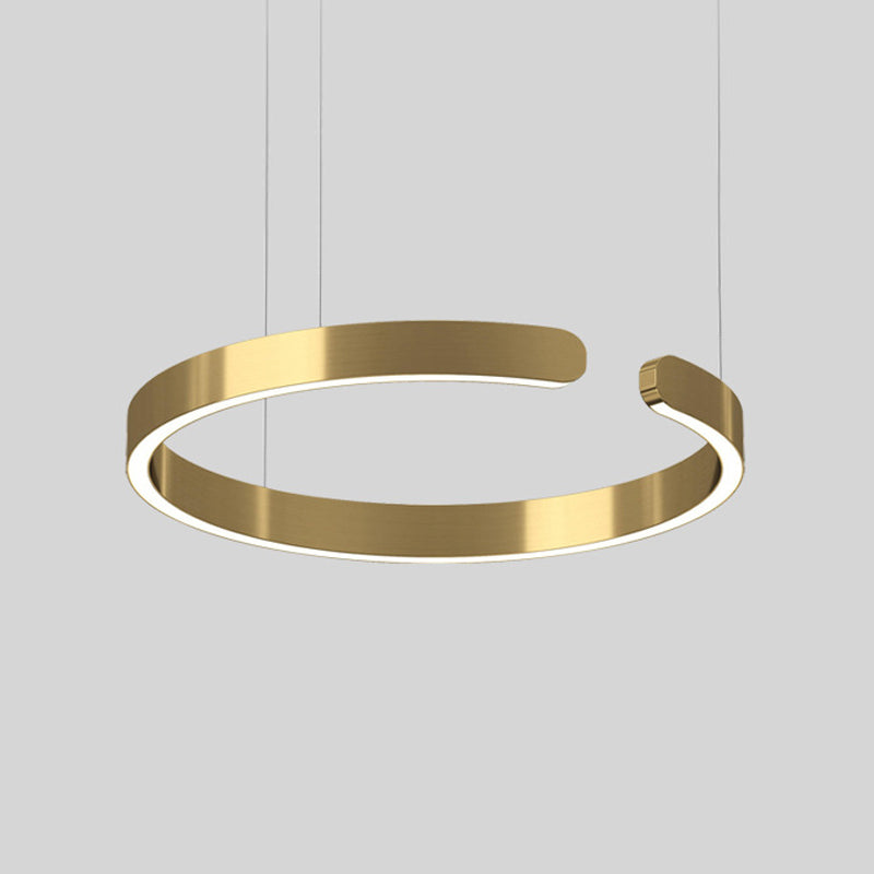 Éclairage de suspension ronde Amélioration de lad hanging LED postmoderne pour salle à manger