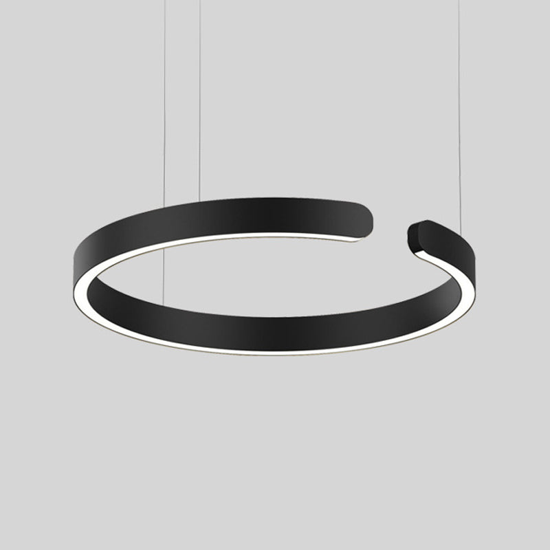 Éclairage de suspension ronde Amélioration de lad hanging LED postmoderne pour salle à manger