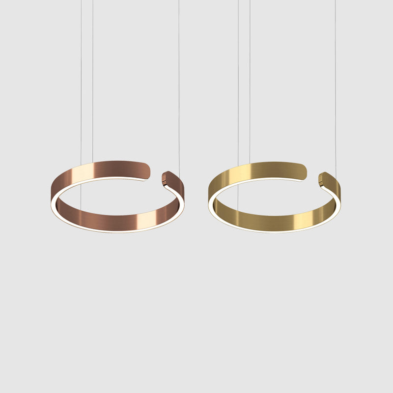 Éclairage de suspension ronde Amélioration de lad hanging LED postmoderne pour salle à manger