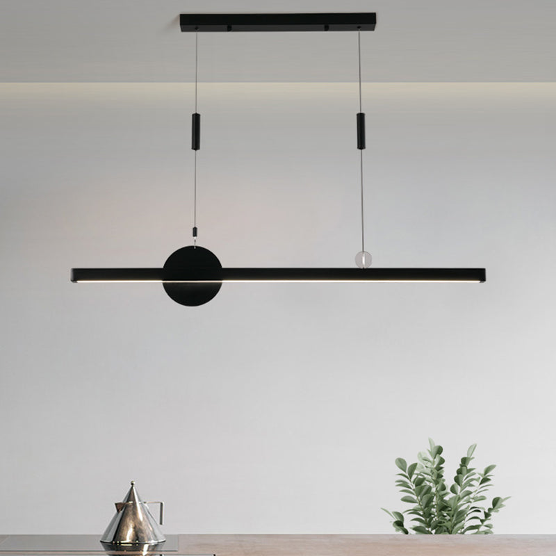 Candelier de la isla de geometría moderna de la oficina de 1 linda accesorios de iluminación LED LED de iluminación