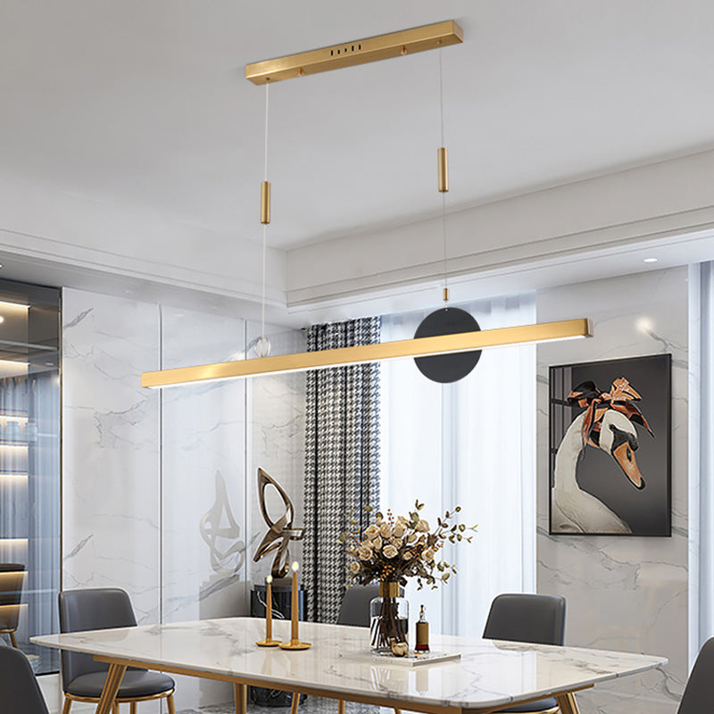 Candelier de la isla de geometría moderna de la oficina de 1 linda accesorios de iluminación LED LED de iluminación