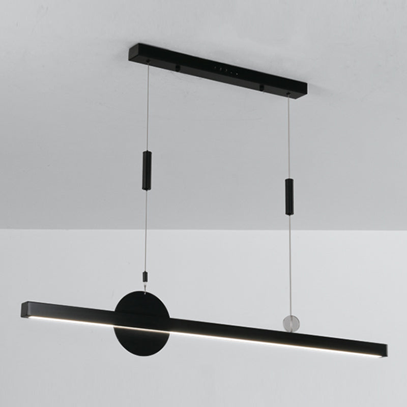 Candelier de la isla de geometría moderna de la oficina de 1 linda accesorios de iluminación LED LED de iluminación