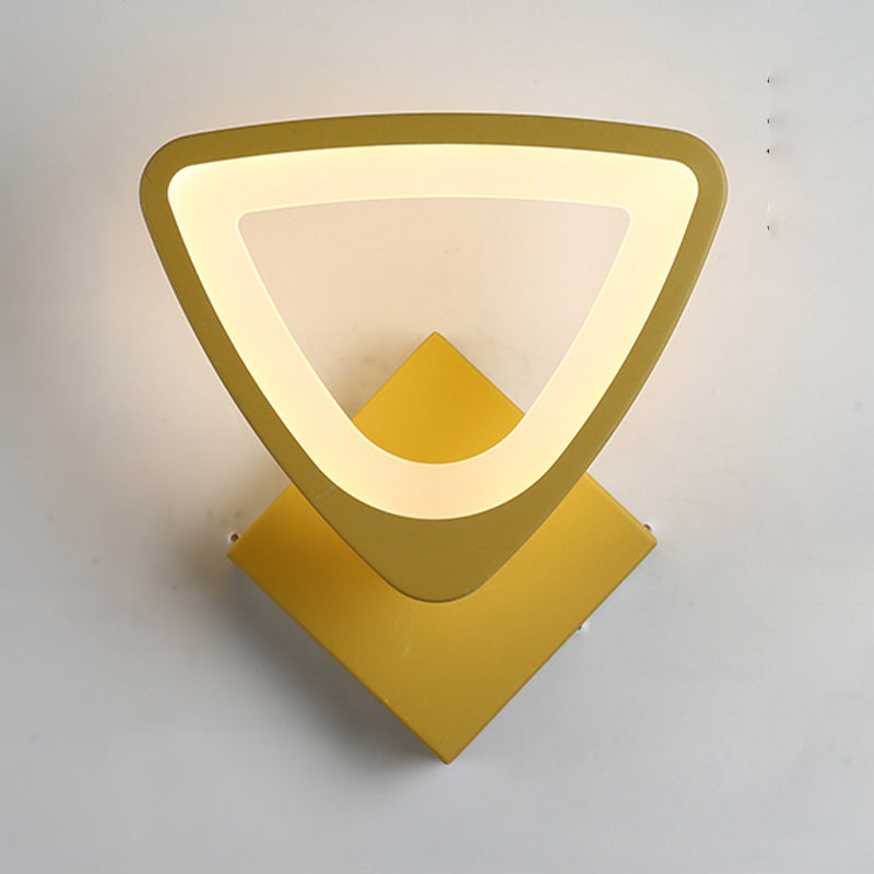 Moderner LED -Wandleuchten geometrische Form farbenfrohe Wandleuchte für Schlafzimmer