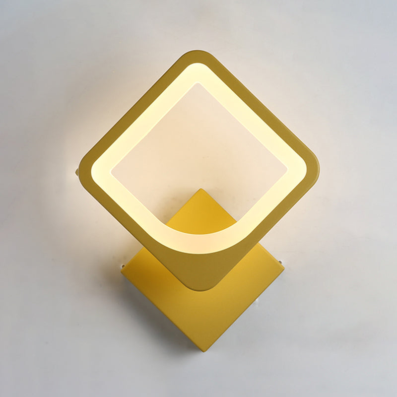 Moderner LED -Wandleuchten geometrische Form farbenfrohe Wandleuchte für Schlafzimmer