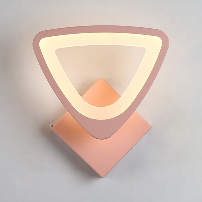 Moderner LED -Wandleuchten geometrische Form farbenfrohe Wandleuchte für Schlafzimmer
