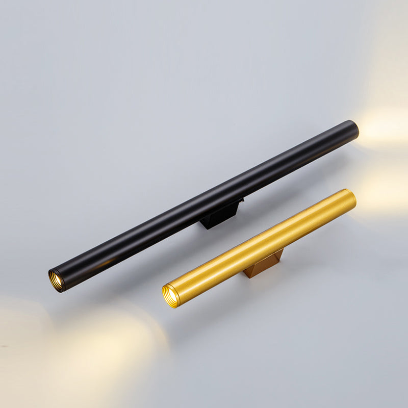 Moderne Aluminium Wandleuze Zylinderform 2 Lichter Wandleuchte für Schlafzimmer