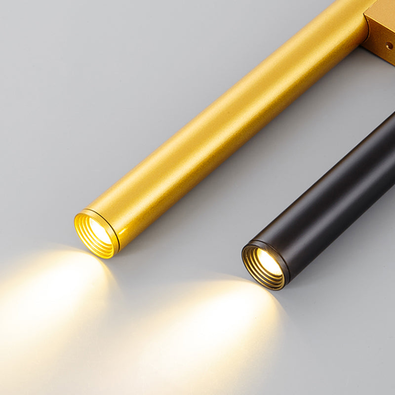 Moderne Aluminium Wandleuze Zylinderform 2 Lichter Wandleuchte für Schlafzimmer