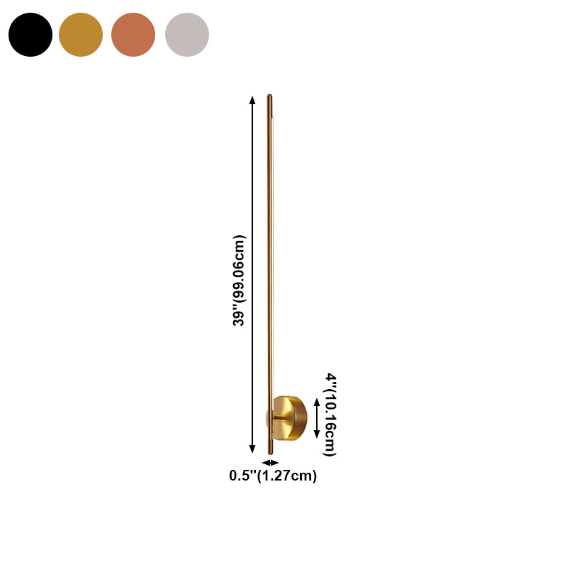Luz de pared de tiras largas modernas nórdicas salas de estar simples lámparas de montaje de pared LED simple