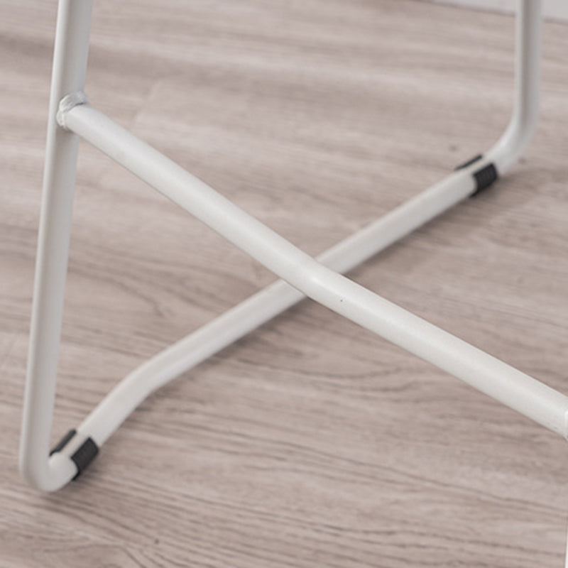 Modern Style Metal Low Back and Strap Pedal Bar Stool 30-inch Coffee Shop  Bar Stool