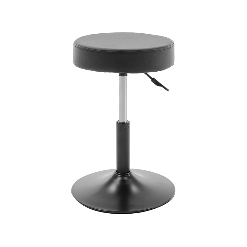 Sgabello da bar in pelle senza braccia moderna regolabile con base in metallo