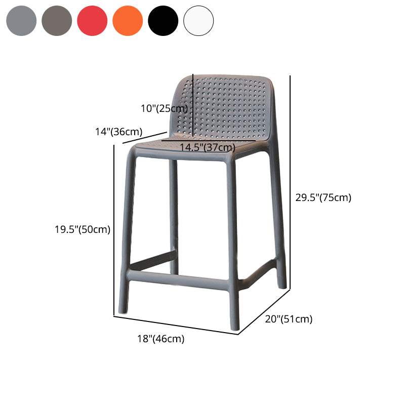 Moderno sgabello da bar in plastica da bar di plastica con sedile in plastica
