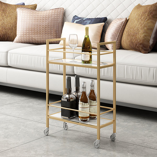 Mesa de barra de metal de oro Glam Gold Mesa de pub rectangular altura de pub de trineo Mesa de comedor de altura