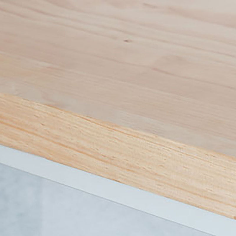 Industrial Bar Table 42-inch Height Original Wood Top Metal Base Bistro Table, Only Table