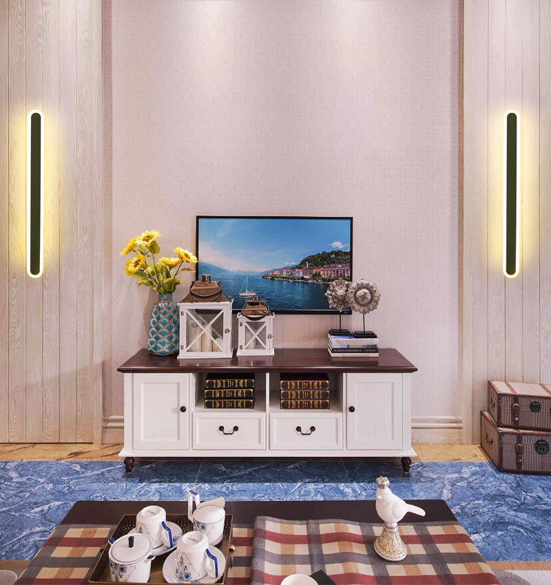 1 Light Metal Wall Light Modern Simple Style Linear Shape Wall Mounted Light Fixture