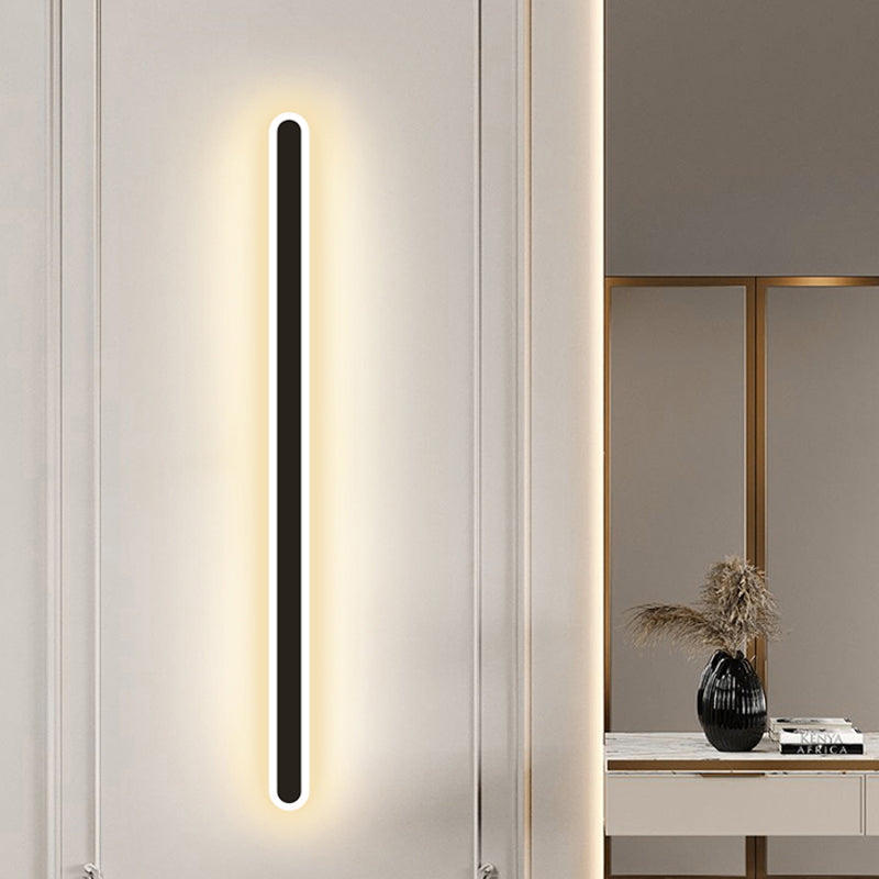 1 Light Metal Wall Light Modern Simple Style Linear Shape Wall Mounted Light Fixture