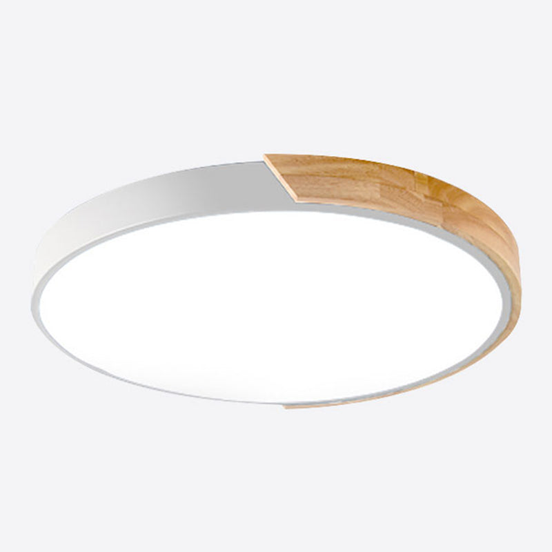 Lampada da soffitto a LED di forma rotonda Macaroon Moderna in ferro a 1 luce da incasso per studio