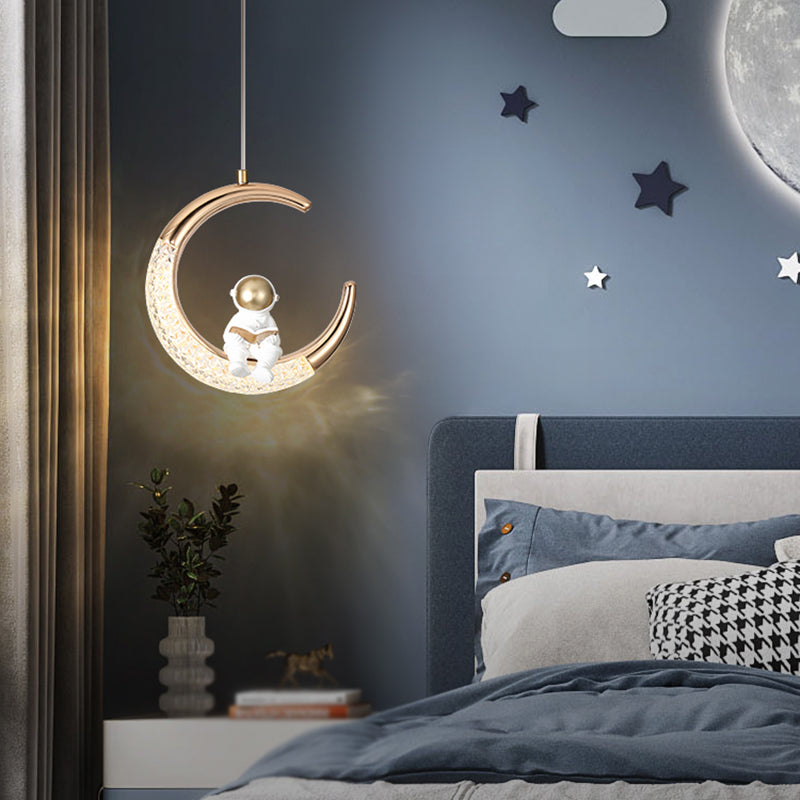 Éclairage moderne à pendentif pendentif en acrylique 1-LIGHT pour la chambre des enfants