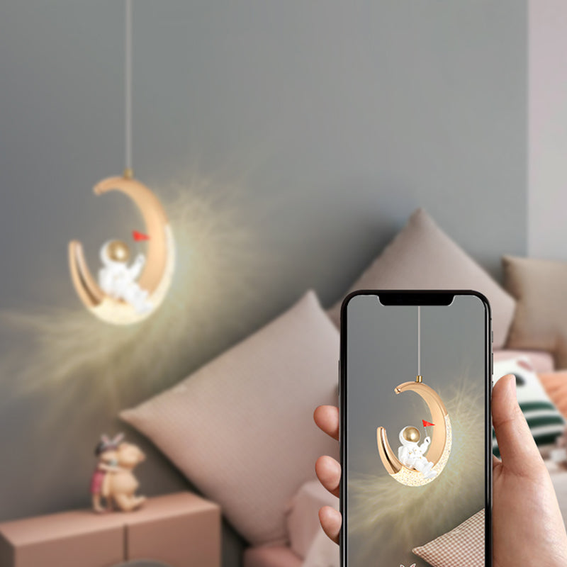 Éclairage moderne à pendentif pendentif en acrylique 1-LIGHT pour la chambre des enfants
