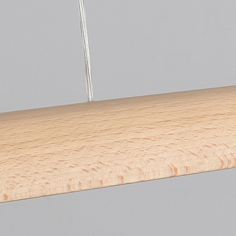 Iluminación moderna de la isla de la cocina Madera lineal 1 Luz de la isla de la luz