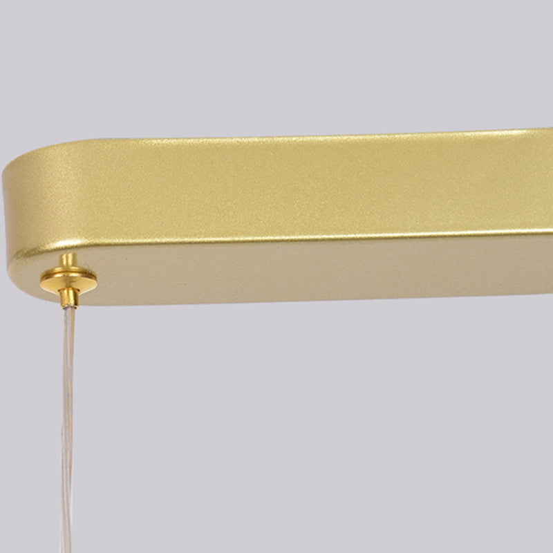 1 Light Linear Island Lightture Modernism Metal Island Pendants Lights for Office